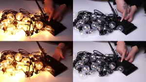 YESQ solar string light Outdoor Crystal Globe Lights Waterproof Solar Powered Patio Light Xmas Light Christmas Lights Solar Power Crystal ball for Patio bulb Garden For Camping Porch Wedding Party Decoration