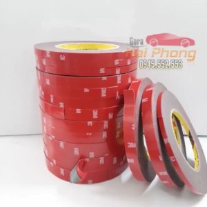 Cuộn 30 mét Băng keo 3M hai mặt trong suốt siêu chắc bản 1cm 2cm chuyên dụng cho ô tô gia đình