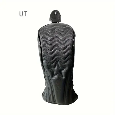 1 Cái/3 Cái Vỏ Bọc Đầu Gậy Golf Kiểu Grain Star Dành Cho Driver & Woods Phù Hợp Phổ Biến Cho Tất Cả Các Loại Gậy Gỗ Và Gậy Driver