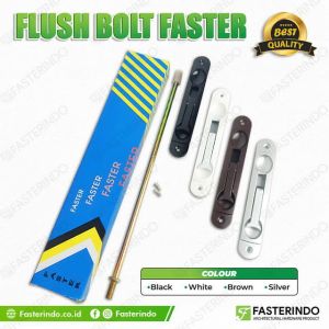 Flush Bolt Faster / Grendel Tanam Pintu Almunium / Slot Tanam Pintu Almunium
