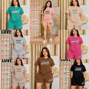Top T Shirt Short Partner Cotton waffle Fabric W/Two Side PoCket