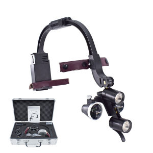 New Arrival 2.5X 3.5X Dental Surgical Loupes with LED Headlamp Headlight Magnifier Glasses Customized Wide Field Of View Dentist Tools