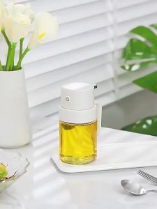 200ml Glass Oil Sprayer For Cooking Press Fine Mist Oil Mister Bottle With Handle Anti-Clog Oil Dispenser For Air Fryer BBQ Sala