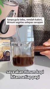 100% Halal Kopi Hitam dengan Ezim L-carnitin 7-day weight loss supplement safe without side effects 100% natural ingredients. 速溶咖啡10包黑咖啡Enzim L-Karnitin排毒减肥咖啡