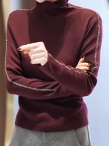 Unique Design Trendy High Neck Long Sleeve Sweater