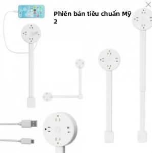 Ổ Cắm Điện Tiết Kiệm Không Gian Với Các Ổ Cắm Xoay Được Dùng Cho Phía Sau Ghế Sofa Bàn Đầu Giường & Bàn Làm Việc Bộ Mở Rộng Ổ Điện Thông Minh