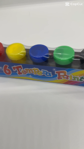 Art Kingdom Tempera Paint – 6 Washable Colors for Kids | Non-Toxic School Art Supplies