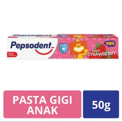 Pepsodent Pasta Gigi Kids Strawberry - 50G