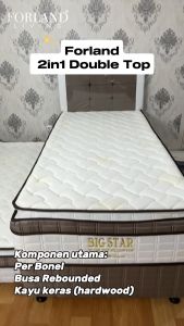 Forland Mornington Springbed 2 in 1 Plushtop & Pillowtop: Desain Ergonomis untuk Kesehatan