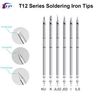HZY T12 Series Replace Soldering Iron Tips T12-I ILS J02 JL02 K KU For Hakko FX951 FX-950 BK969D FM-2027 T12 Welding Station