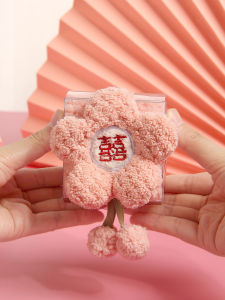 ผ้าขนหนูสี่เหลี่ยมลายดอกไม้ ผ้าขนหนูสีชมพู ผ้าขนหนูผ้าขนแกะสำหรับงานแต่งงานและวันแม่ ผ้าขนหนูผ้าขนแกะคอร์สเวทสำหรับสาวๆ