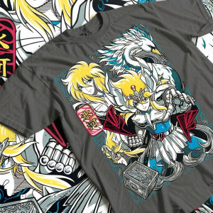 Bandai | Saint Seiya Anime Shirt Swan Constellation Gift Comfortable and Fashionable Top T-shirt for Men and Women in Spring and Summer