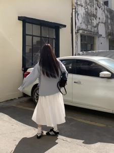NIHAOKANONG | Áo Khoác Dài Phong Cách Công Sở Cổ Bẻ Nhiều Túi