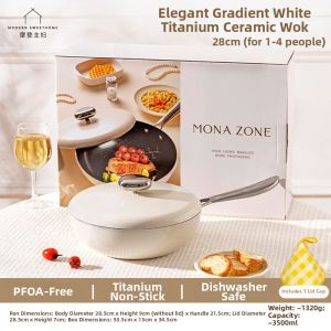 MODERN SWEETHOME | Titanium Ceramic Non-stick Coating Electromagnetic Stove Frypan