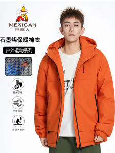 Mens Thickened Outdoor Warm Cotton Jacket 2025 Winter New Style Bread Style Cotton Coat Couples Outdoor Wear Polyester Fiber