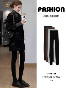 Black Fleece Lined Tight Thermal Trousers Womens High Waist Long Pants Casual Wear Winter New Style Comfortable Slimming Leggings