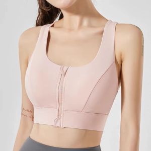 Front Zipper Quick Dry Sweat Absorption Full Cup Sports Bra
