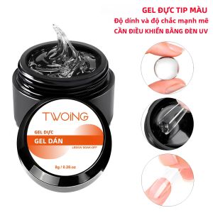 Gel Làm Móng Đa Năng TWOING 8g Dạng Đặc Không Dính Tự Làm Có Đính Đá Bền Lâu Làm Từ Đồng Trùng Hợp Axit Acrylic