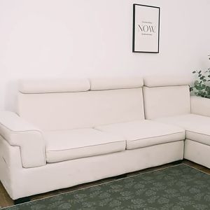 STYLISH 1/2/3/4 seat sofa seat cover solid color elastic decoration sofa cushion cover sofa backrest cover
