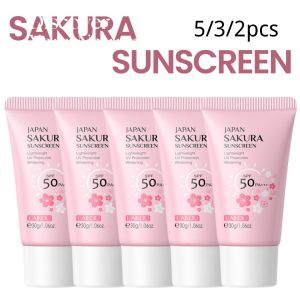 Sakura Sunscreen Cream SPF50 Moisturizing UV Protect Face Body Sunscreen Isolation Lotion Oil Control Reduce Melanin Skin Care