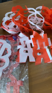 GARLAND TARIK MERAH PUTIH 2 METER HUT RI dekorasi dirgahayu HUT RI / hiasan 17 agustus