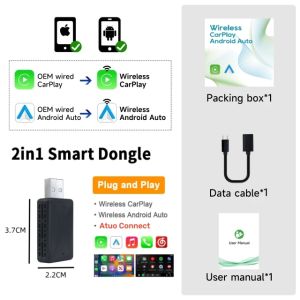 Mini Carplay Box 2in1 Wireless Carplay Adapter Android Auto Chery Tiggo 8 Tiggo 2 Tiggo 3 Tiggo 4 Arrizo 5 Arrizo 6 Arrizo 7