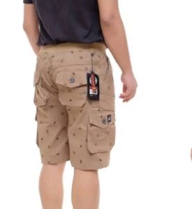 Celana Cargo Pendek Pria Rip Motif Print Bahan Diamonds Size 28-39