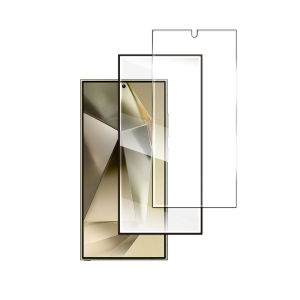 2in1 Tempered Glass Film For Samsung Galaxy S25 UltraS24 Ultra S24 Plus S25 Plus Camera Lens Protective Glass Cove Full Coverage Screen Protector For Samsung S24 Ultra Glass