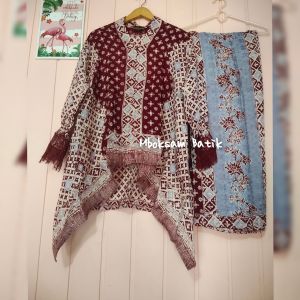 LIONA BATIK SET ROK LILIT | BATIK KONDANGAN | BAJU BATIK PESTA