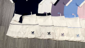 Bộ Váy Thể Thao Kèm Áo Cổ Trụ Khoá Kéo MILAVY Chơi Pickleball Cầu Lông Tennis - BML19