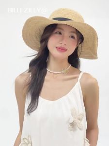 BILLI ZILLY | Natural Rafia Sun Hat Women Summer Wearable