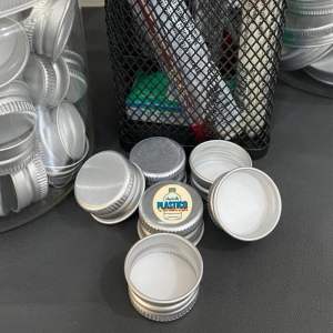 Isi (50pcs) tutup botol alumunium cap 24 52 62 /tutup ulir alumunium silver / tutup botol br 100ml 250ml Neck 24 / tutup jar Neck 52 / tutup toples Neck 62