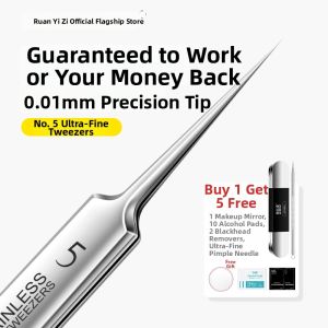 OEIEZ | Professional Blackhead Acne Precision Super Fine Tweezers