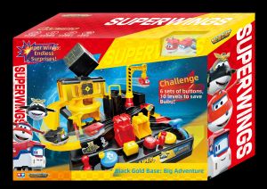 Auldey | Boys Pop-out Sliding Plane Base Super Wings Toy