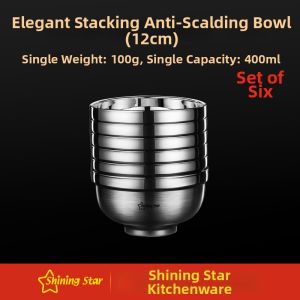 Thickened Double-layer Food and Soup Bowl