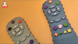 [Remote Control] Baby Rattle Teether Baby Teether Toy for Babies Rubber Teether for Baby Bites Toys Teether Baby Rattles