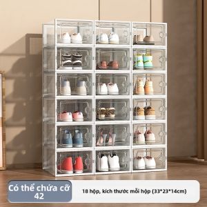 Hộp Đựng Giày Trong Suốt Bền Thông Gió Tiết Kiệm Không Gian