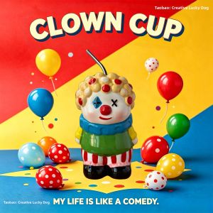 XINGYUNGOU | Clown Themed Creative And Attractive Drinking Cup