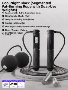 Umay(佑美) | Weighted Fitness Speed Rope for Weight Loss Adults Student Counting
