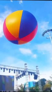 130cm/150cm giant inflatable beach ball tricolor beach ball thickened PVC water volleyball