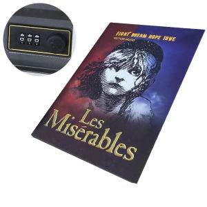 Creative Secret Book Hidden Security Safe Box Money Jewelry Stash Compartment Key/Code Lock Metal Simulation Classic Book Style