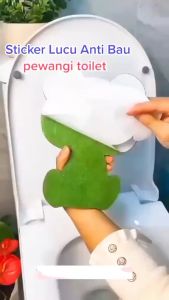 3 pcs sticker tempel cantik dan lucu pengharum ruangan/ sticker tempel Kamar mandi dan toilet karakter kartun tidak luntur dan tahan air