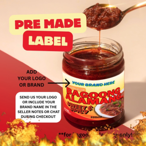 Bagoong Alamang Label Sticker | Add Brand Name | for Bagoong Alamang Only | 220ml