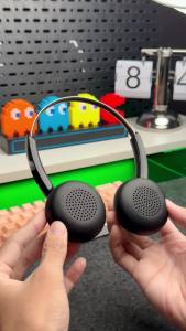 GOOJODOQ Wireless Headphones Bluetooth 5.3 Over-ear Earphones Voice Assistant Adjustable Headband Lightweight & Ventilated Earcups