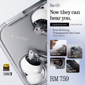 Nothing Ear 3 l 24-Bit Hi-Res LDAC Audio l 45 DB Noise Cancelling l Breakthrough Super Mic