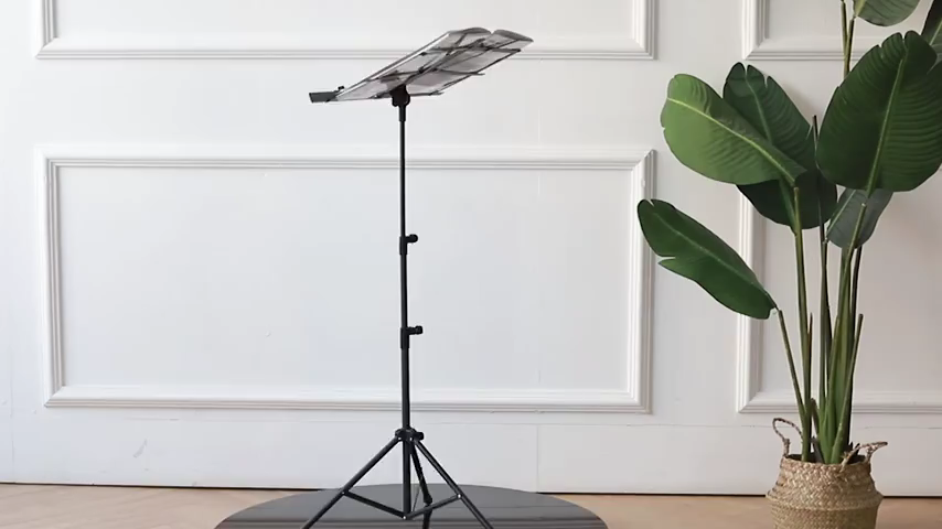 Music Stand 2 in 1 Dual Use Folding Sheet Music Stand Desktop Book Stand Portable and Lightweight