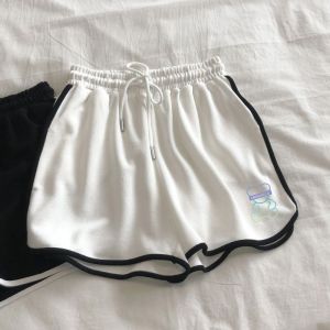 Girls High Waist Sports Shorts Summer Thin New Childrens Loose Pants Baby Cotton Blend Fabric Casual Style Non-Fleece-lined Short Length