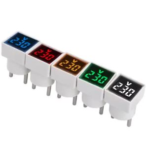 Aideepen | Vôn Kế Mini Vuông Kỹ Thuật Số Máy Đo Điện Áp Xoay Chiều 50V-500V Màn Hình LED Đèn Báo Điện Áp Cho Các Dự Án Tự Làm
