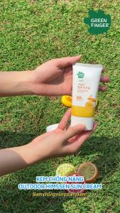 Kem Chống Nắng Trẻ Em Green Finger Outdoor Himssen Sun Cream SPF50+ PA++++ 70ml Dịu NhẹBảo Vệ Da Bé