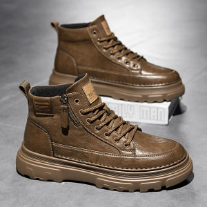 Elevated Head Martin Boots Mens Winter British Retro American Work Boots Outdoor Mountain Climbing Cowboy Boots Desert Short Boots